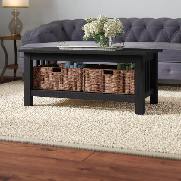 Andover Mills™ Knepp 4 Legs Coffee Table with Storage & Reviews